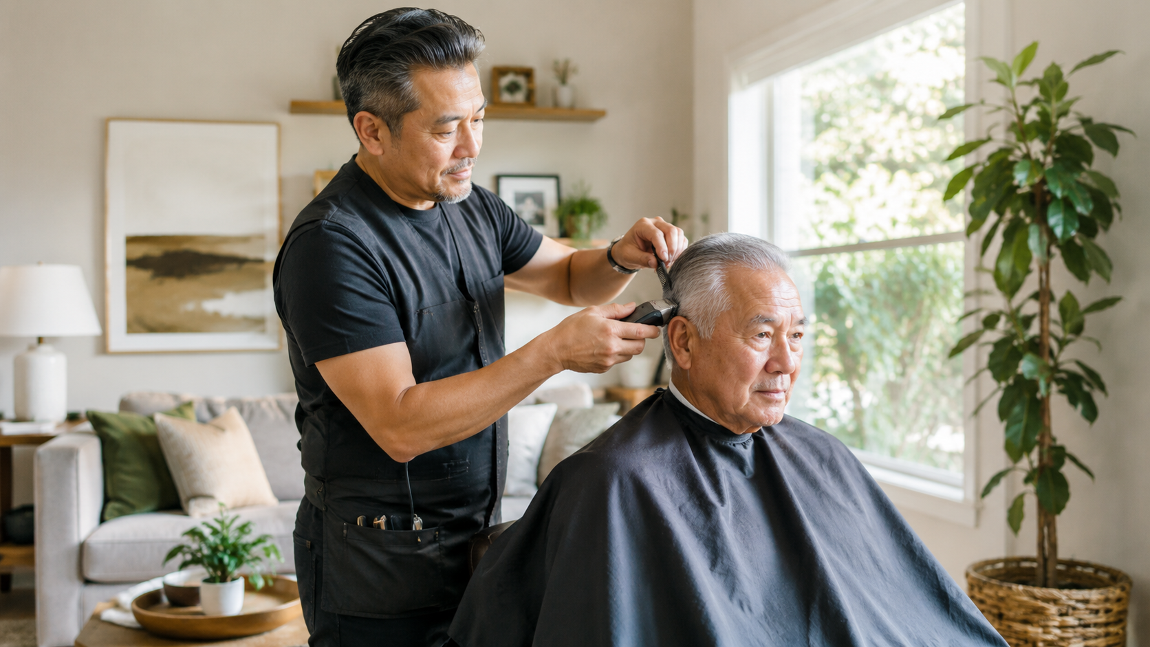 In home haircuts seniors san jose