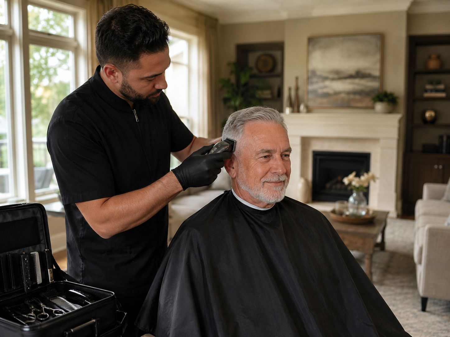 Mobile Barber Haircuts for Seniors At home
