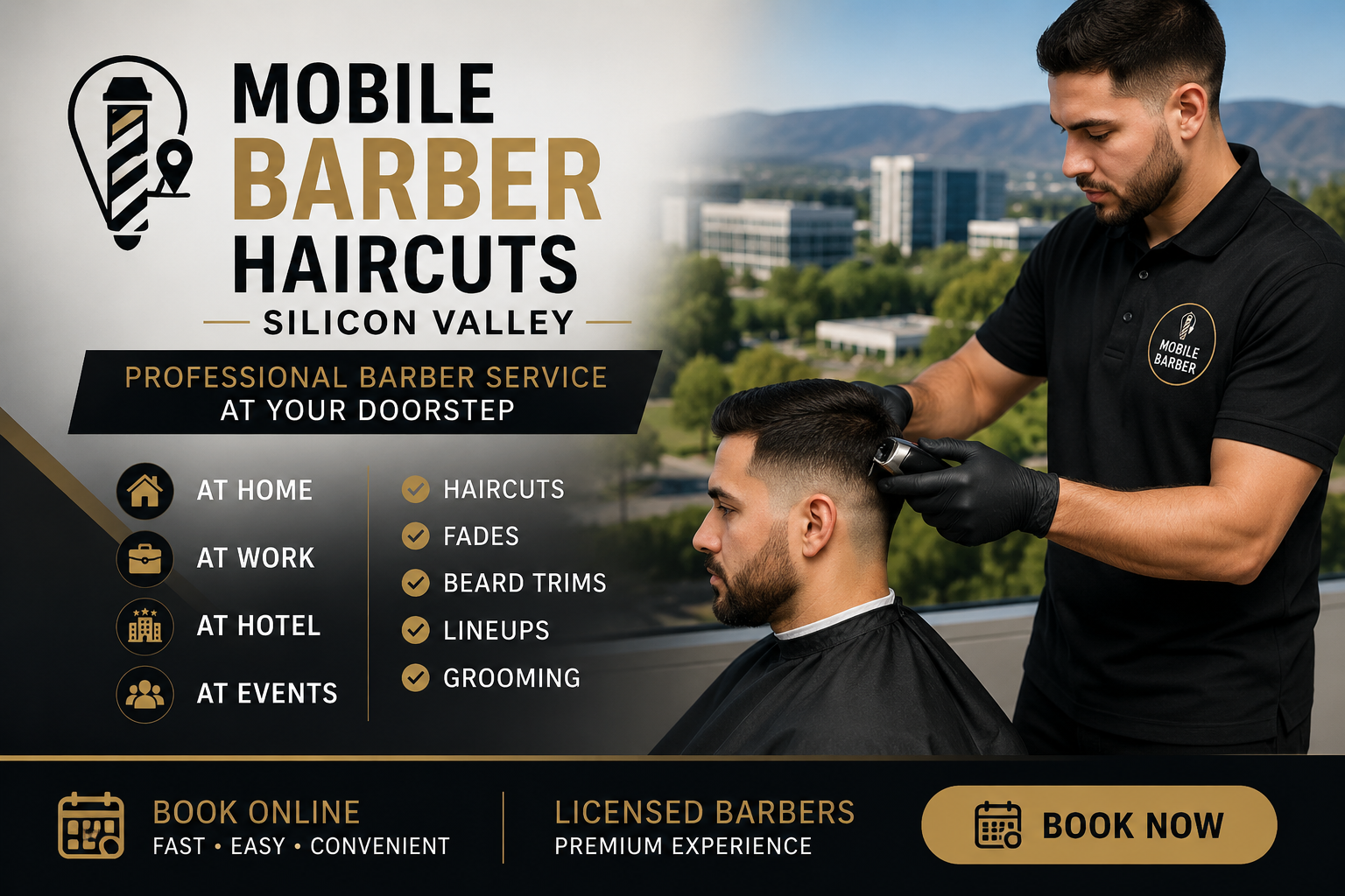 Mobile Barber Haircuts Silicon Valley
